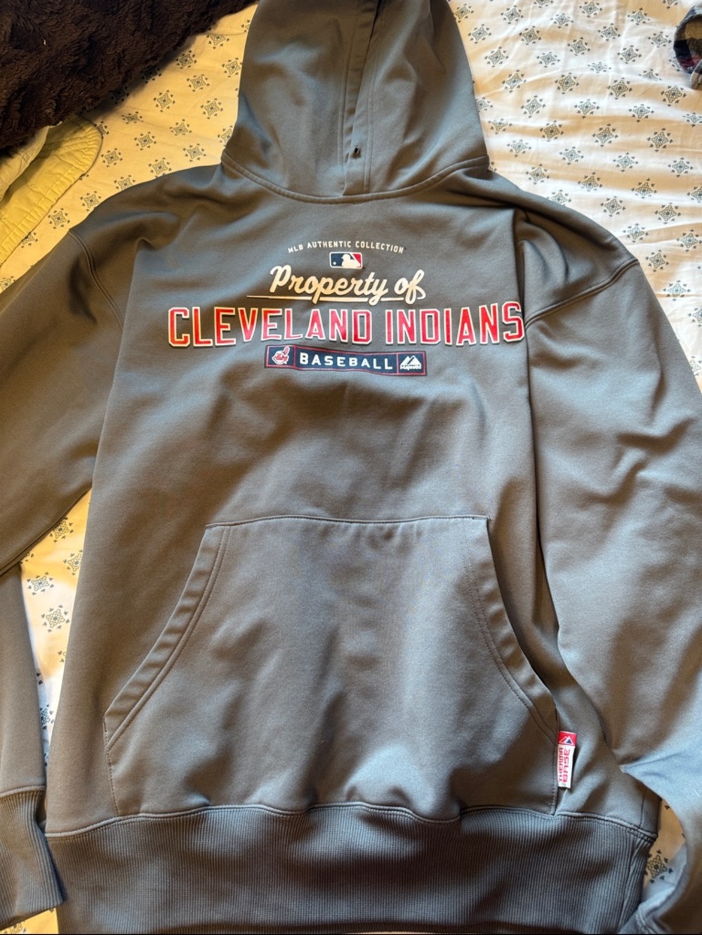 Cleveland Indians Authentic collection Performance Apparel Hoodie Men Medium